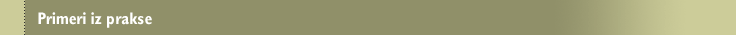 Primeri iz prakse